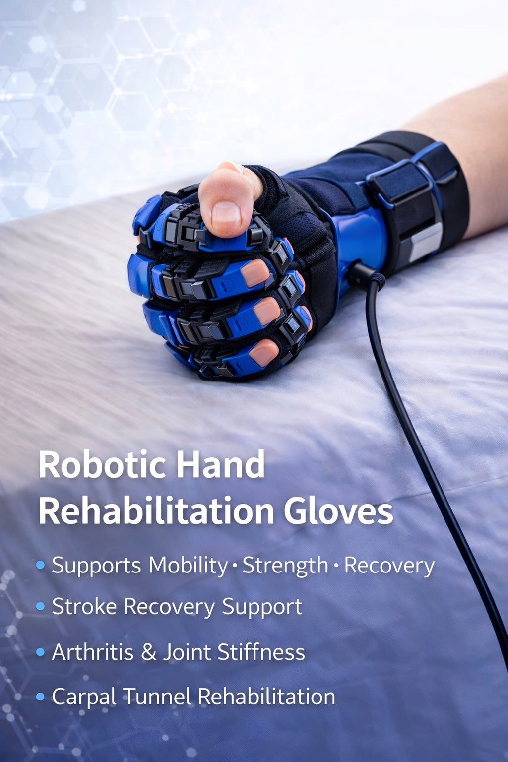 Robotic Hand Rehabilitation Glove (Home Therapy & Mobility Support)